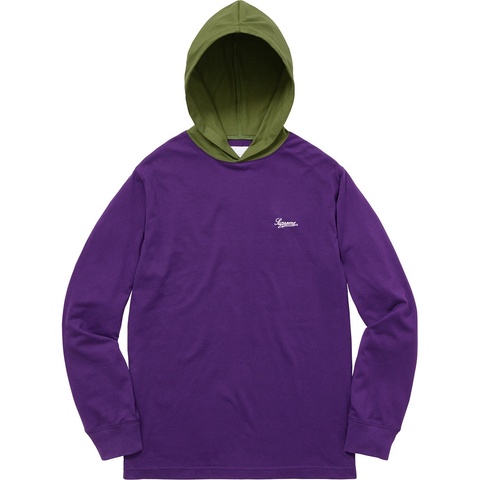 Supreme Contrast Hooded L/S Top - Colorway