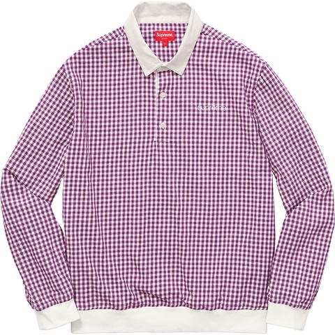 Supreme Gingham L/S Polo - Colorway