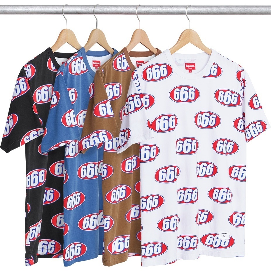 666 Tee - spring/summer 2017 - Supreme