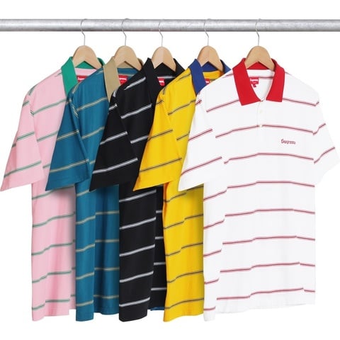 Supreme Striped Polo - $88.00