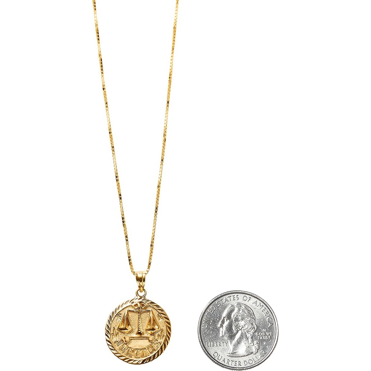 Justice Gold Pendant - spring/summer 2018 - Supreme