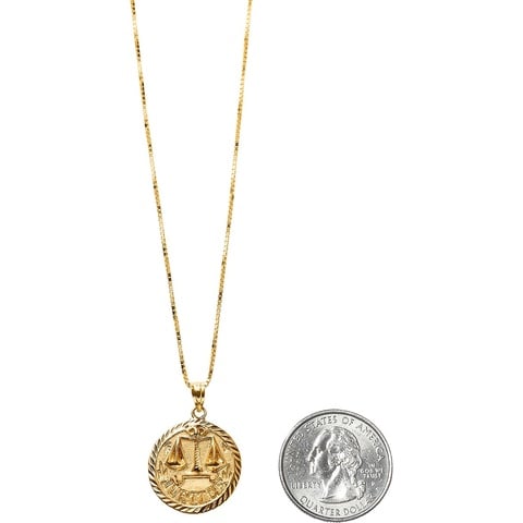 Supreme Justice Gold Pendant - $398.00
