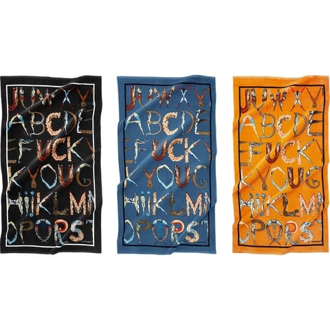 Supreme Alphabet Beach Towel - $68.00