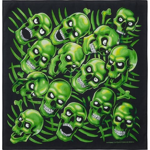 Supreme Skull Pile Bandana - $24.00
