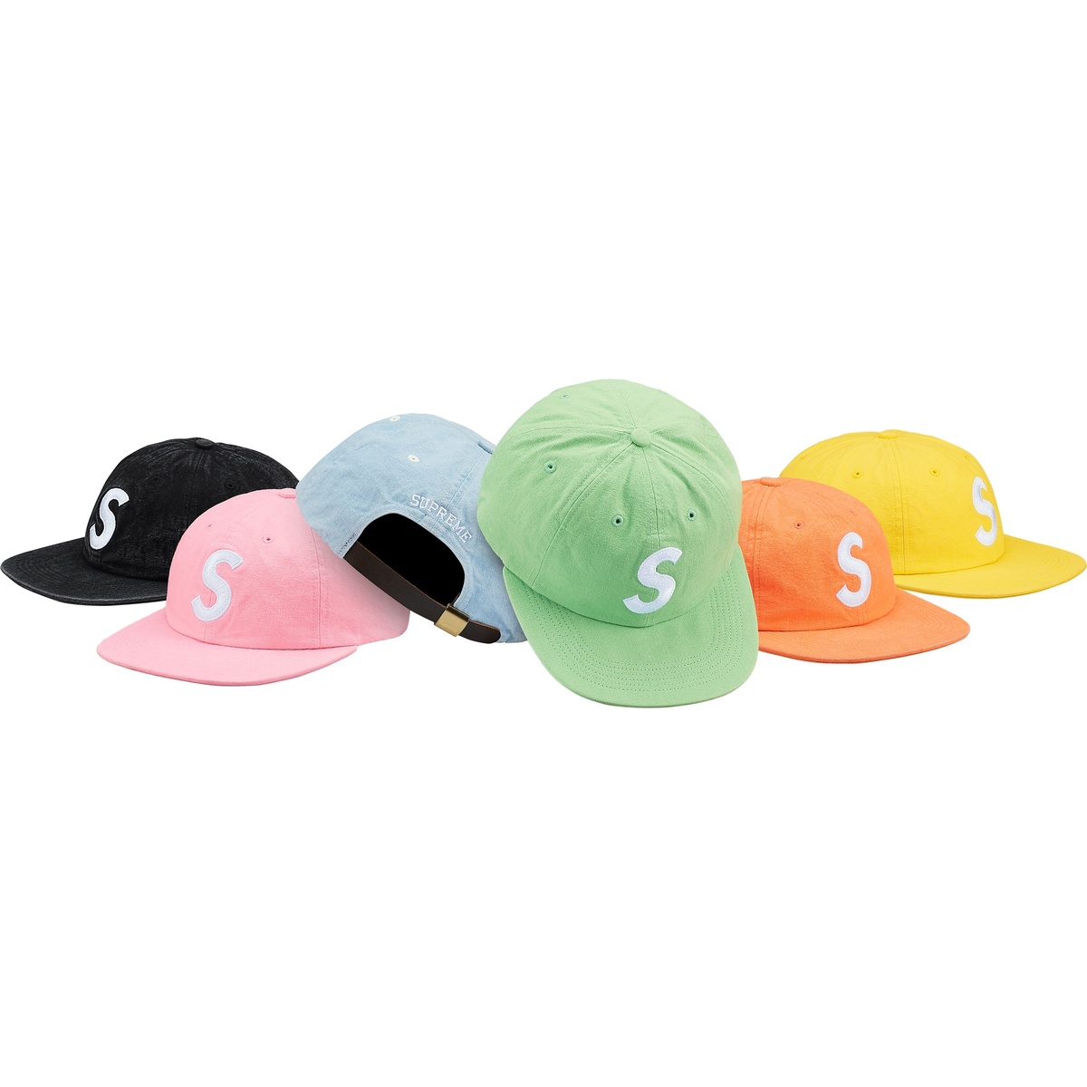 Washed Chambray S Logo 6-Panel - Supreme
