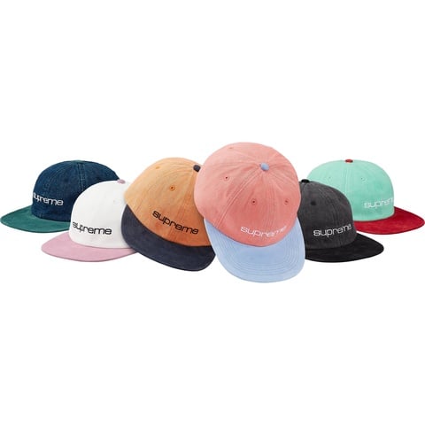 Supreme Denim Suede Compact Logo 6-Panel - $58.00