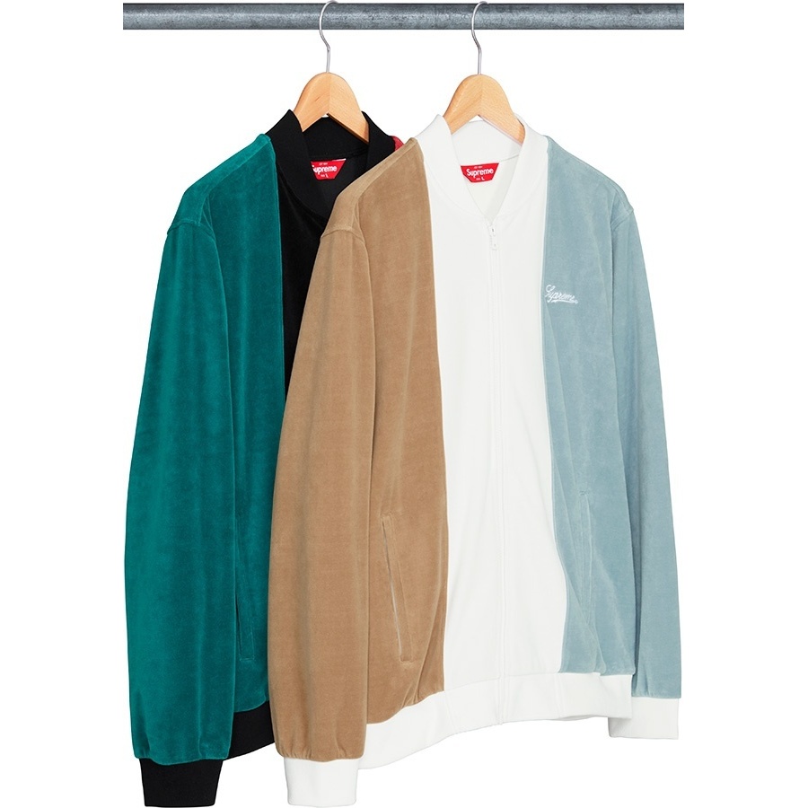 Velour Zip Up Jacket - spring/summer 2018 - Supreme