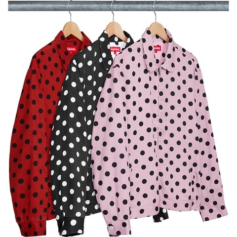 Supreme Polka Dots Rayon Work Jacket - $228.00