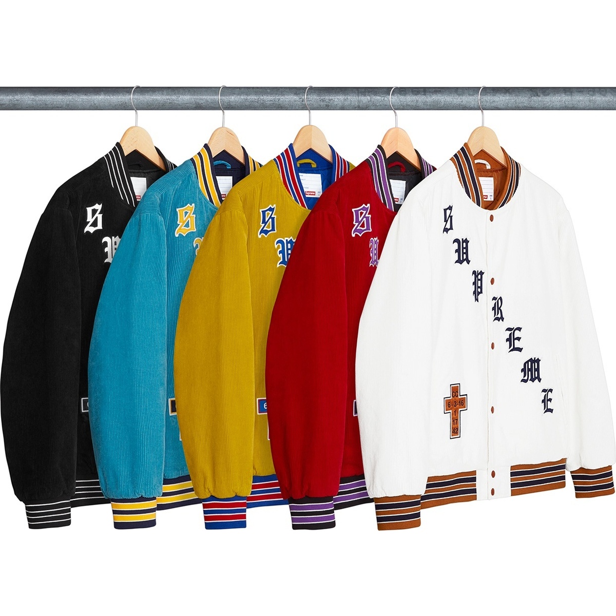 Old English Corduroy Varsity Jacket - SupremeCommunity