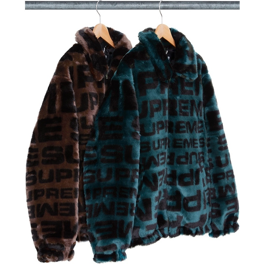 ジャケット・アウター Supreme Faux Fur Repeater Bomber Jacket Faux Fur Repeater Bomber - spring/summer 2018 - Supreme