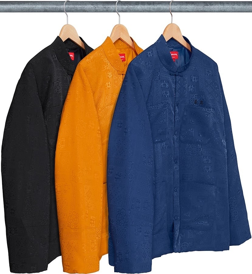 supreme 18SS/最高Mandarin ジャケット ポリエステル Supreme Mandarin Jacket (SS18) - $188