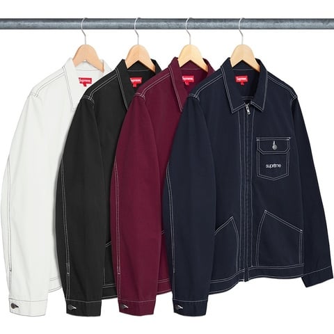 Contrast Stitch Work Jacket - spring/summer 2018 - Supreme