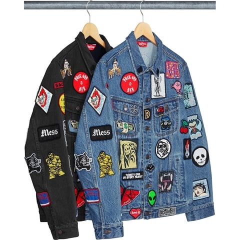 Patches Denim Trucker Jacket - spring/summer 2018 - Supreme