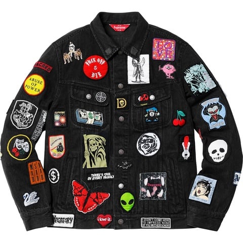 Patches Denim Trucker Jacket - spring/summer 2018 - Supreme