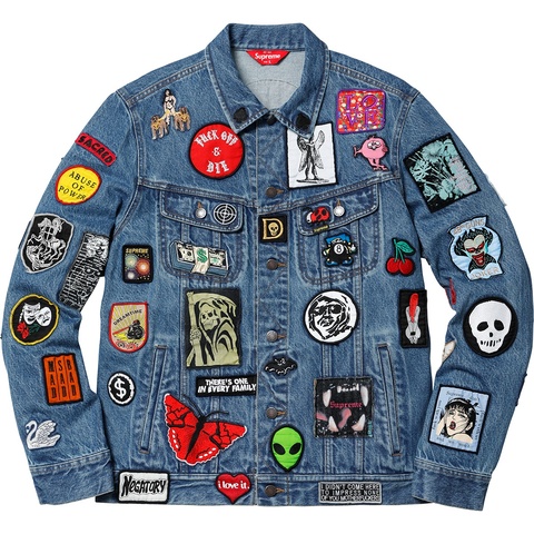 Supreme Patches Denim Trucker Jacket - Colorway