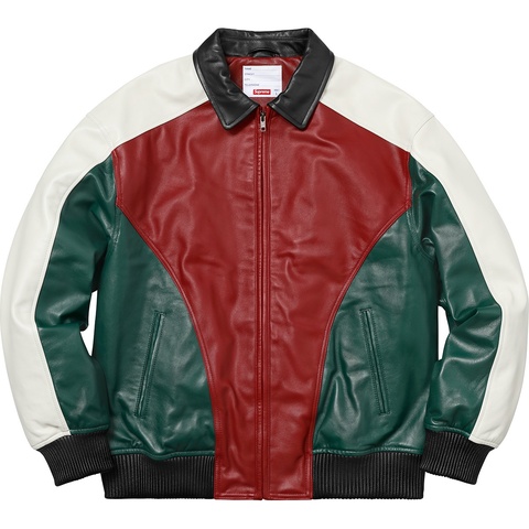Supreme Studded Arc Logo Leather Jacket - Colorway