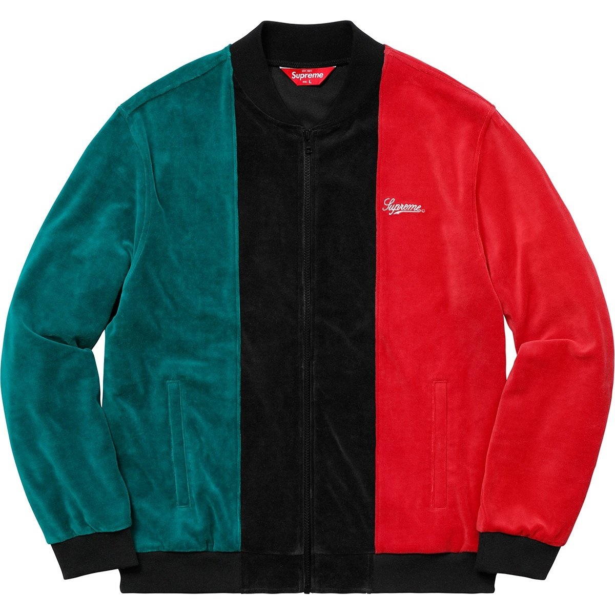 Supreme Velour Zip Up Jacket (SS18) - $158
