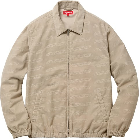 ジャケット・アウター supreme Debossed Corduroy Jacket Debossed Logo Corduroy Jacket - spring/summer 2018 - Supreme