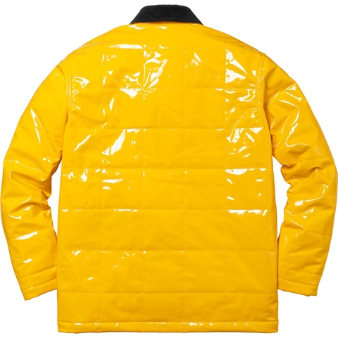 ★他サイトで売れました★ Supreme 正規品Quilted Patent Vinyl Work Jacket Quilted Patent Vinyl Work Jacket - Supreme