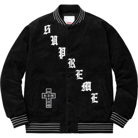 Supreme Old English Corduroy Varsity Jacket - Colorway
