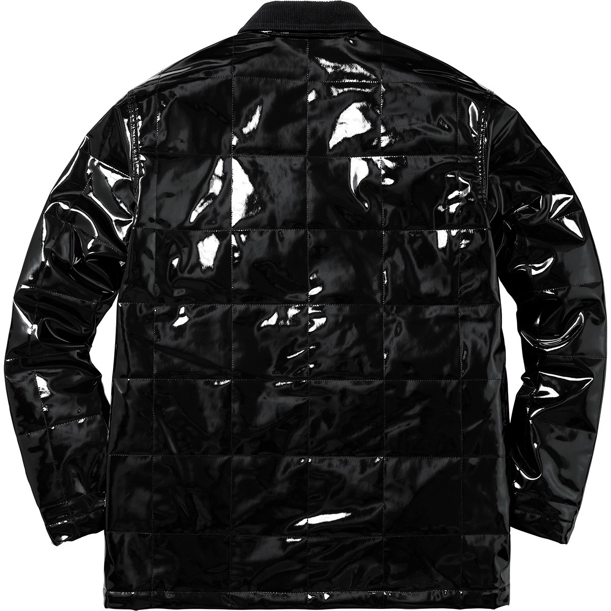 Supreme Quilted Patent Vinyl Work Jacket (SS18) - $198