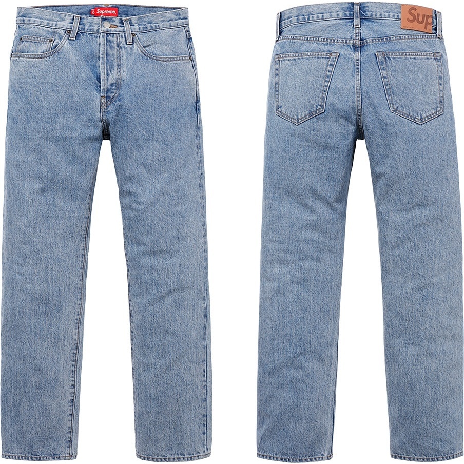 Supreme Stone Washed Slim Jeans (spring/summer 2018) - $158.00
