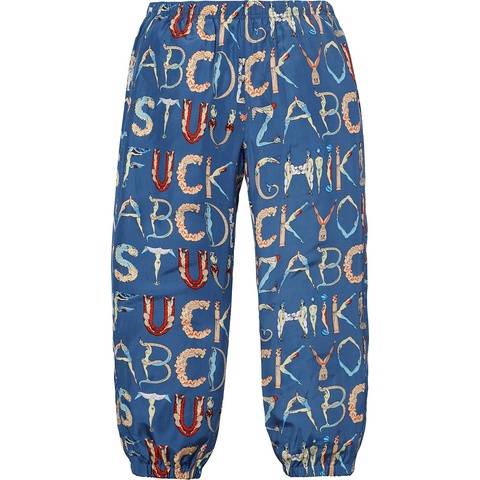 Supreme Alphabet Silk Pant - Colorway