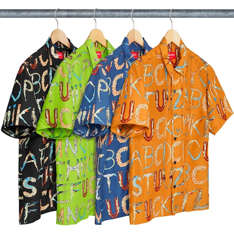 Alphabet Silk Shirt - spring/summer 2018 - Supreme