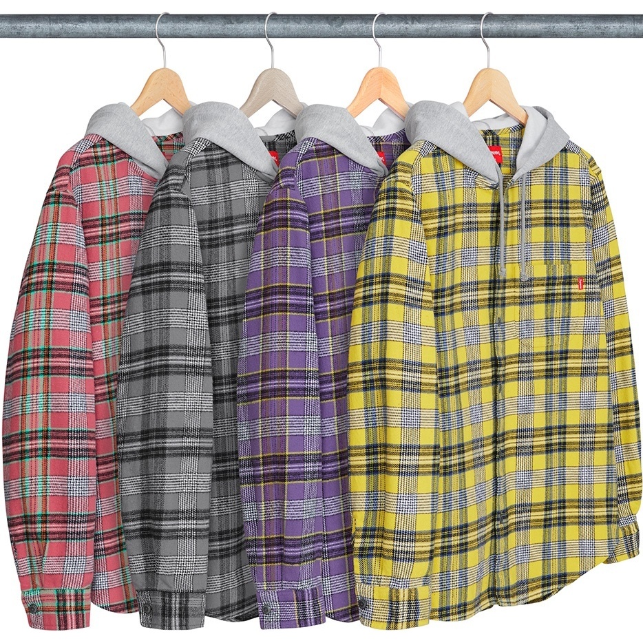 Hooded Plaid Flannel Shirt - spring/summer 2018 - Supreme