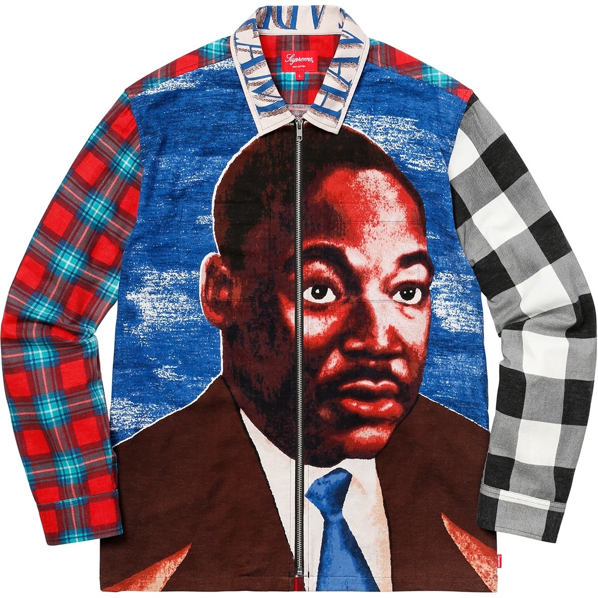 MLK Zip Up Flannel Shirt - spring/summer 2018 - Supreme