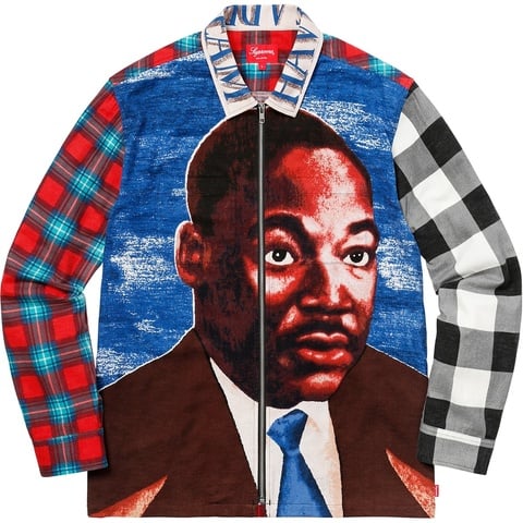 MLK Zip Up Flannel Shirt - spring/summer 2018 - Supreme