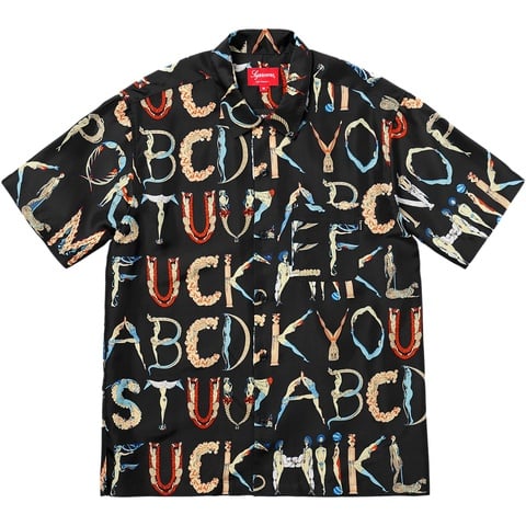 Alphabet Silk Shirt - spring/summer 2018 - Supreme