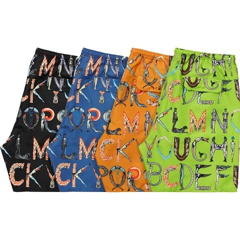 Supreme Alphabet Water Short - $118.00