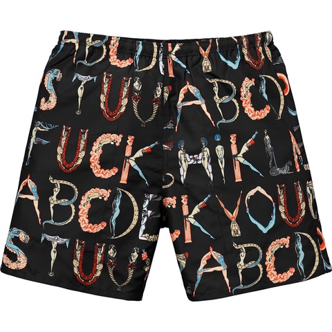 Alphabet Water Short - spring/summer 2018 - Supreme