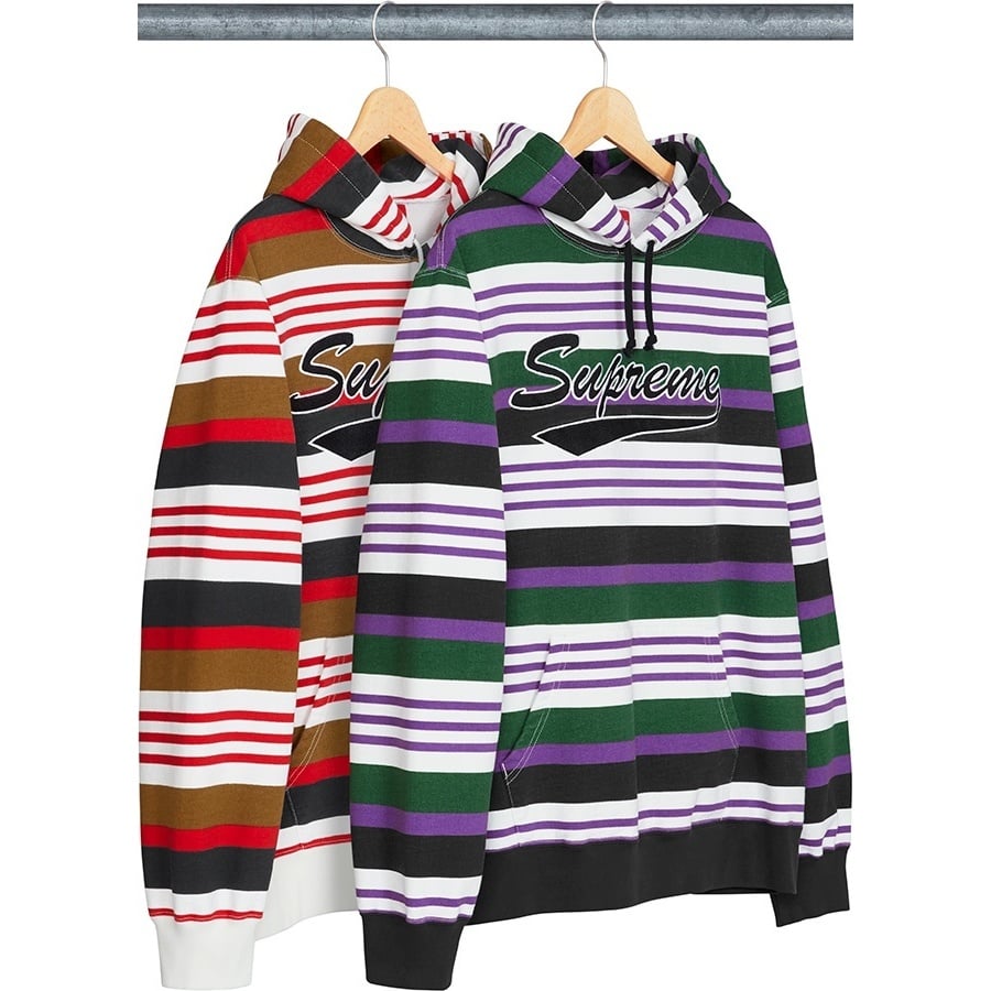 Striped Hooded Sweatshirt - spring/summer 2018 - Supreme