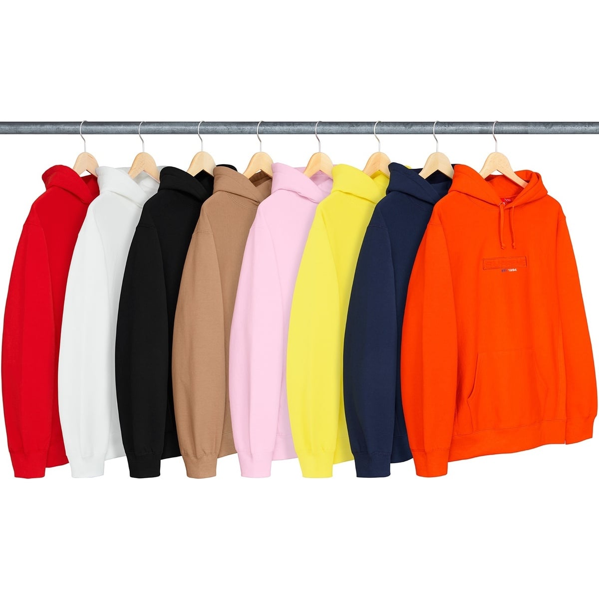 Embossed Logo Hooded Sweatshirt - Supreme