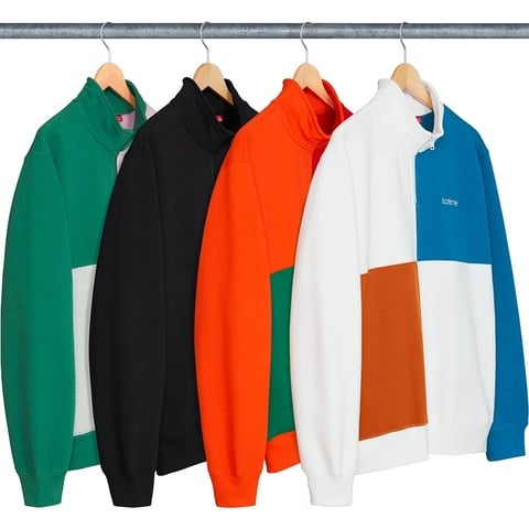 Supreme Color Blocked Half Zip Sweatshirt - $148.00