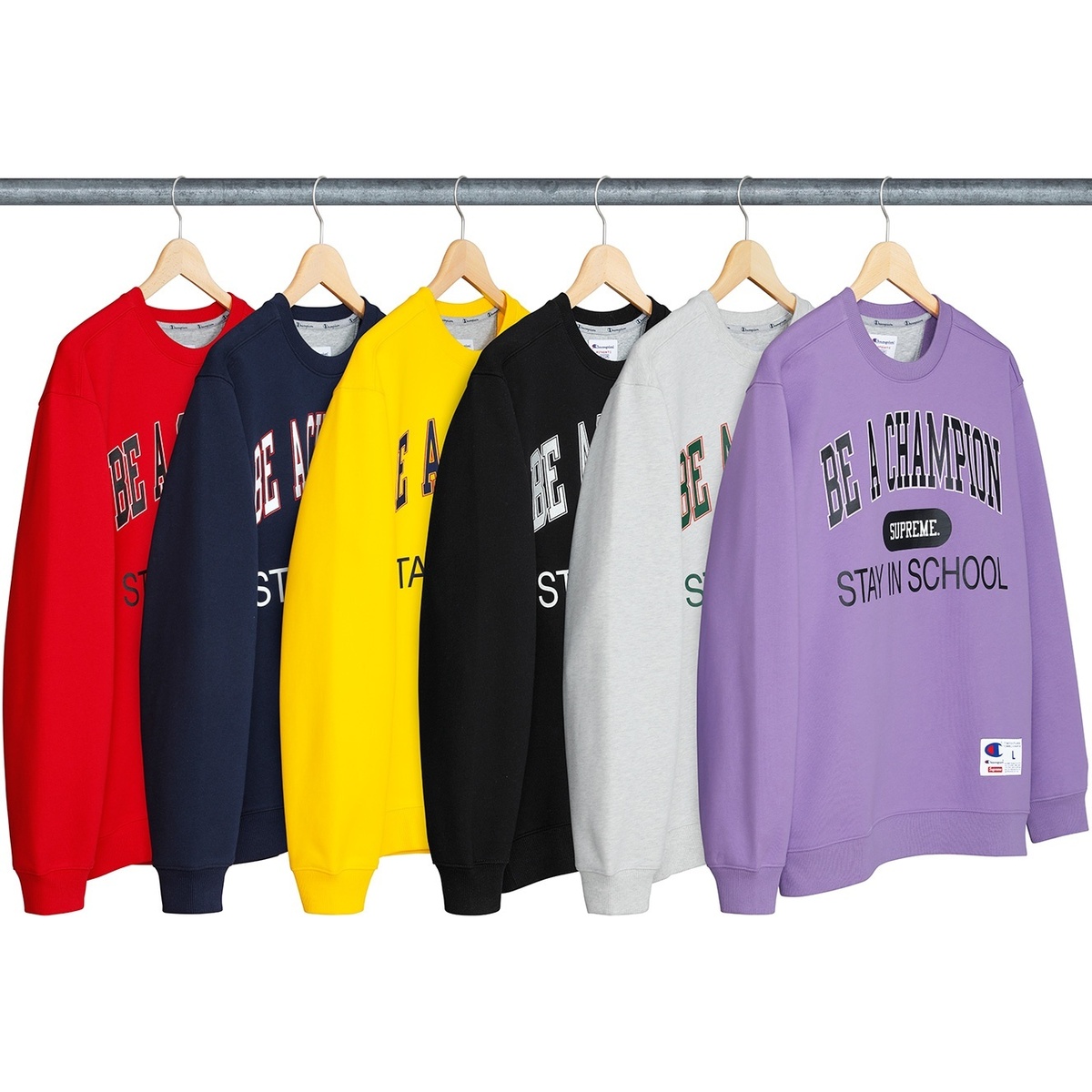 Supreme®/Champion® Stay In School Crewneck - Supreme