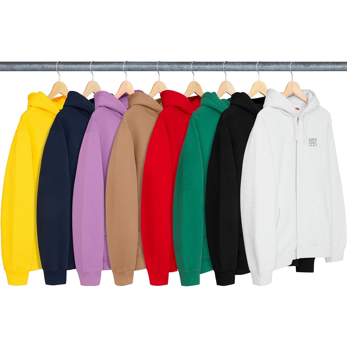 World Famous Zip Up Hooded Sweatshirt - Supreme World Famous Zip Up Hooded Sweatshirt - Supreme