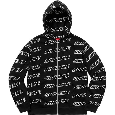 Repeat Zip Up Hooded Sweatshirt - Supreme
