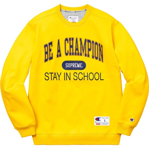 Supreme Supreme®/Champion® Stay In School Crewneck - Colorway