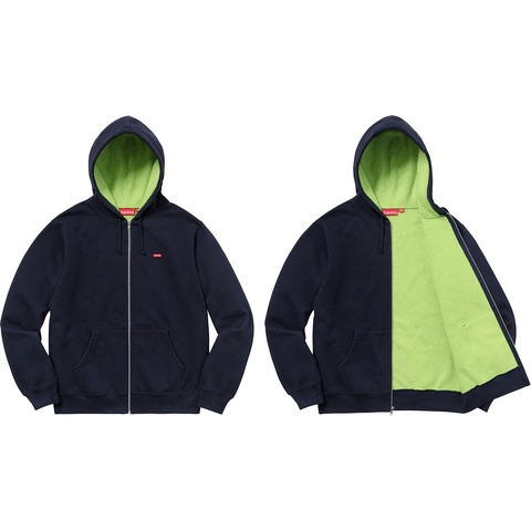 Contrast Zip Up Hooded Sweatshirt - Supreme