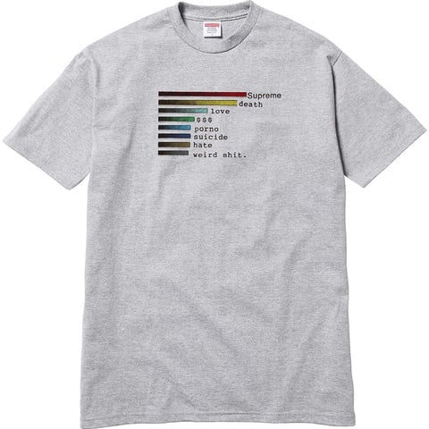 Supreme Chart Tee - $36.00