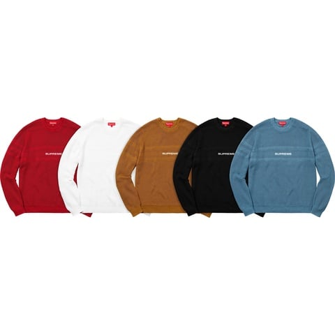 Supreme Chest Stripe Raglan Sweater - $148.00