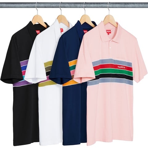 Supreme Chest Stripes Polo - $98.00