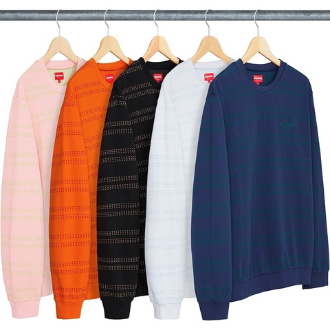 Supreme Dash Stripe Crewneck - $118.00