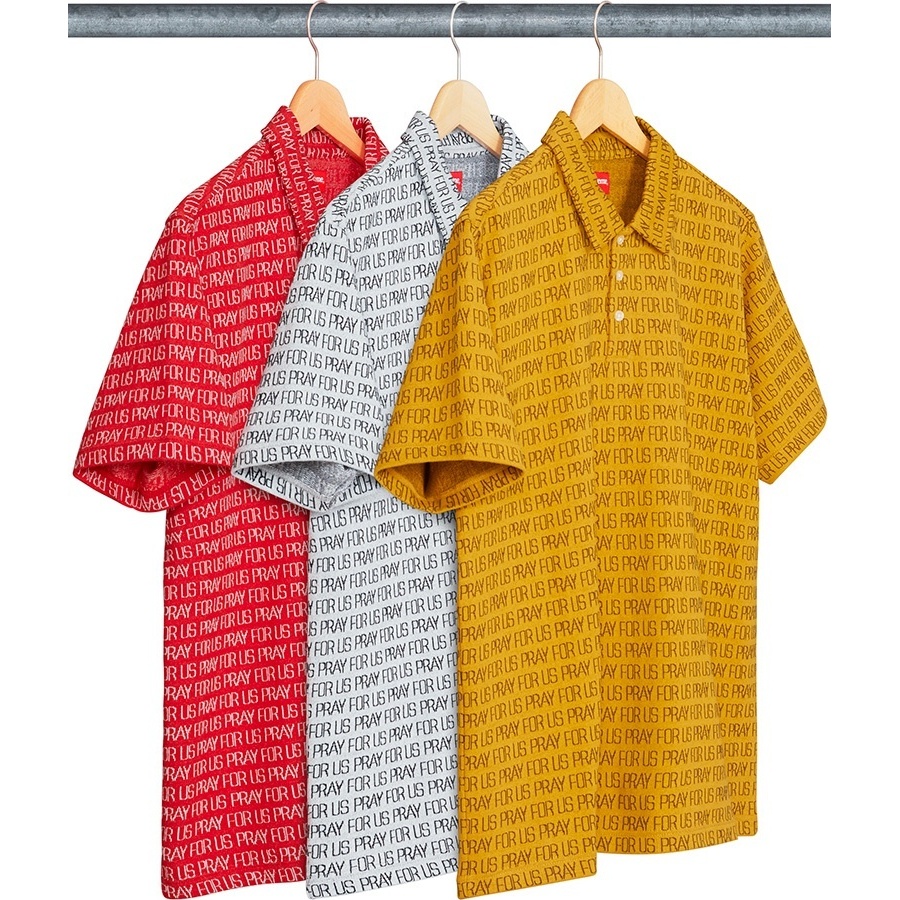 Pray For Us Jacquard Polo - spring/summer 2018 - Supreme