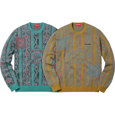 トップス Supreme 18ss Tapestry Sweater Tapestry Sweater - spring/summer 2018 - Supreme