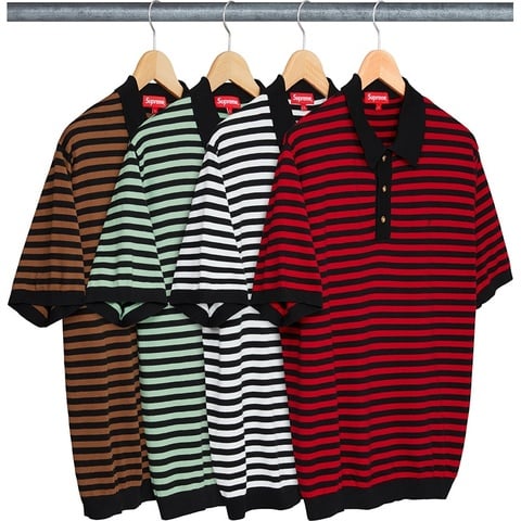 国内正規 Supreme 16AW Cable Stripe Knit Polo 16AW Supreme Cable Stripe Knit L/S Polo - メルカリ