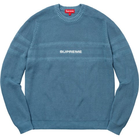 Supreme Chest Stripe Raglan Sweater - Colorway